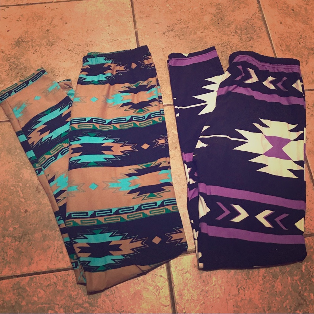 Soft “one size” tribal legging BUNDLE